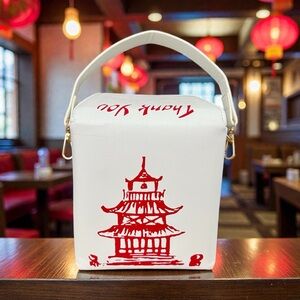 THANK YOU Chinese takeout box handbag
